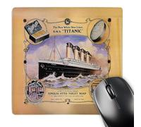 3dRose mp_149245_1 8" x 8" Vintage White Star Line Titanic Vinolia Otto Toilet Soap Advertising Poster Mouse Pad