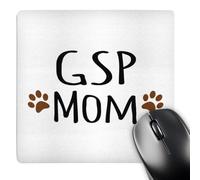 3dRose mp_154132_1 8" x 8" GSP Dog Mom German Shorthaired Pointer Short-Haired Doggie Xbreed Brown Paw Prints Doggy Mama Mouse Pad