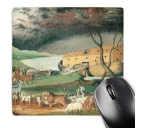 3dRose mp_155750_1 8" x 8" Noahs Ark Vintage- Religion- Spirituality- Animals Mouse Pad