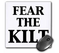 3dRose mp_157383_1 8" x 8" Fear the Kilt Mouse Pad