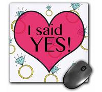 3dRose mp_161154_1 8" x 8" I Said Yes Mouse Pad