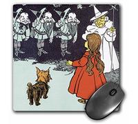 3dRose mp_162288_1 8" x 8" Dorothy and Toto Wizard of Oz Vintage Mouse Pad