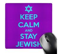 3dRose mp_163813_1 8" x 8" Keep Calm and Stay Jewish Mouse Pad