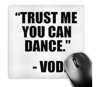 3dRose mp_163886_1 8" x 8" Trust Me You Can Dance Vodka Black Mouse Pad
