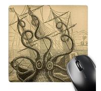 3dRose mp_164907_1 8" x 8" Gigantic Colossal Octopus Sea Monster Kraken. Pierre Denys De Montfort Mouse Pad