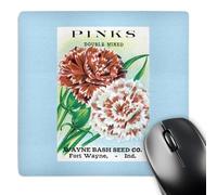 3dRose mp_169990_1 8" x 8" Pinks Dianthus Double Mixed Wayne Bash Seed Fort Wayne Mouse Pad