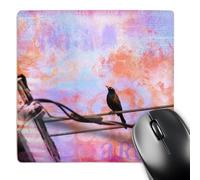 3dRose mp_173550_1 8" x 8" Artsy Grackle Bird Xangelandspot Mouse Pad