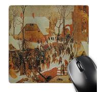 3dRose mp_175470_1 8" x 8" The Adoration of The Kings in The Snow 1567 Xpieter Bruegel Mouse Pad