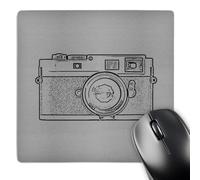 3dRose mp_17582_1 8 x 8-Inch Picture of a Grey Rangefinder Camera Mouse Pad