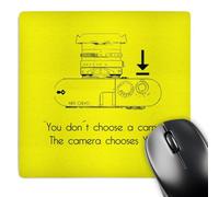 3dRose mp_17602_1 8 x 8-Inch Picture of a Rangefinder Camera You Dont Choose a Camera The Camera Chooses You Mouse Pad