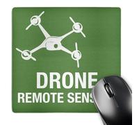 3dRose mp_179895_1 8" x 8" Big Green Drone Flying with Remote Sensing Mouse Pad