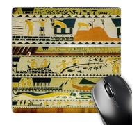 3dRose mp_187032_1 8" x 8" Carved Beams Inside a Bai Mens Meeting House Palau Micronesia Mouse Pad