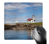 3dRose mp_190843_1 8" x 8" Usa Washington San Juan Islands. View of Patos Island Lighthouse. Mouse Pad