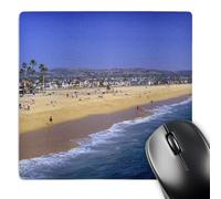 3dRose mp_191691_1 8" x 8" Surf Balboa Peninsula Newport Beach California USA Mouse Pad