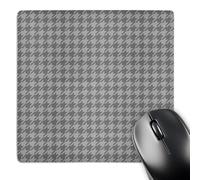 3dRose mp_192853_1 8" x 8" Grey Houndstooth Mouse Pad