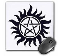 3dRose mp_193333_1 8" x 8" Supernatural Symbol Mouse Pad