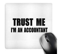 3dRose mp_195588_1 8" x 8" Trust Me Im an Accountant Fun Accounting Humor Funny Job Work Gift Mouse Pad