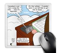 3dRose mp_19614_1 8 x 8-Inch Habakkuk 1 1 2 4 Habakkuks Very Bad Day Bible intercom Whining Prophets God Mouse Pad