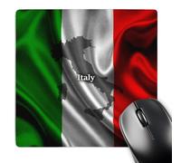 3dRose mp_204475_1 8" x 8" Italian Flag Design Mouse Pad