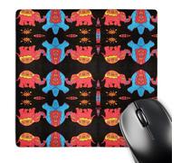 3dRose mp_21029_1 8 x 8-Inch What s Up with The Elephants Mouse Pad