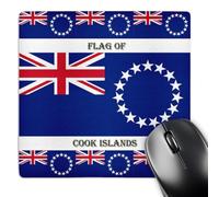 3dRose mp_210416_1 8" x 8" Flag of Cook Islands Mouse Pad