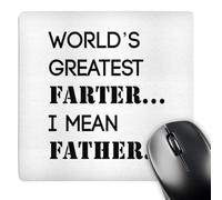 3dRose mp_221400_1 8" x 8" Worlds Greatest Farter… I Mean Father. Mouse Pad