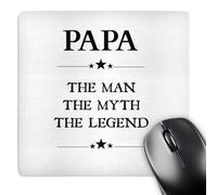 3dRose mp_221820_1 8" x 8" Papa The Man The Myth The Legend Mouse Pad
