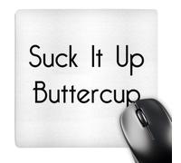 3dRose mp_224560_1 8" x 8" Suck It Up Buttercup Mouse Pad