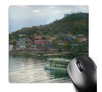3dRose mp_22797_1 8 x 8-Inch Colorful Houses line The Shores Near Mazatlan Mexico Mouse Pad