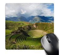 3dRose mp_229258_1 8" x 8" Circular Inca Terraces of Moray Cusco Urubamba District Peru Mouse Pad
