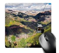 3dRose mp_230424_1 8" x 8" The Free Gondola and The Town of Telluride Below Colorado Mouse Pad