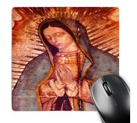 3dRose mp_258540_1 8" x 8" Virgin Mary Guadalupe Painting New Shrine of the Guadalupe Mexico Mouse Pad