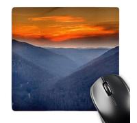 3dRose mp_260555_1 8" x 8" West Virginia Blackwater Falls Sp. Winter Sunset from Lindy Point. Mouse Pad