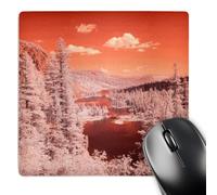 3dRose mp_278524_1 8/8-Inch "USA/California/Mammoth Lakes Infrared Overview of Twin Lakes" Mouse Pad - Multi-Colour