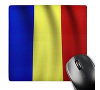 3dRose mp_28284_1 8 x 8-Inch Romania Flag Mouse Pad