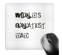 3dRose mp_29377_1 8 x 8-Inch Worlds Greatest Dad Words Love Fathers Day Mouse Pad