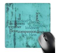 3dRose mp_29524_1 8 x 8-Inch Awareness Compassion and Bless Inspirational Words Motivational Mouse Pad