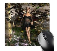 3dRose mp_30596_1 8 x 8-Inch Epiphany Goth Fairy by Tree Mouse Pad