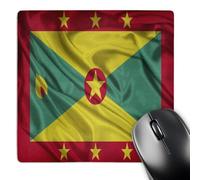 3dRose mp_31549_1 8 x 8-Inch Grenada Flag Mouse Pad