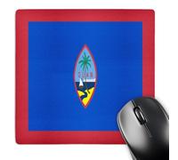 3dRose mp_31551_1 8 x 8-Inch Guam Flag Mouse Pad