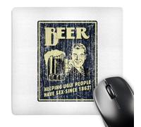 3dRose mp_32856_1 8 x 8-Inch Beer Helping Ugly People Have Sex Mouse Pad