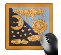 3dRose mp_35926_1 8 x 8-Inch Sun and Moon Mouse Pad