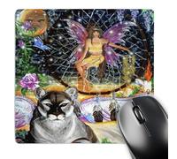 3dRose mp_3609_1 8 x 8-Inch Lucid Dreams of The Panther Mouse Pad