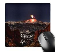 3dRose mp_36359_1 8 x 8-Inch New Years Day Fireworks on The top of Pikes Peak Mouse Pad