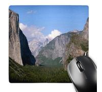 3dRose mp_36441_1 8 x 8-Inch El Capitan and Bridalveil Falls in Yosemite National Park Mouse Pad
