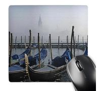 3dRose mp_45526_1 8 x 8 Boats at St. Marks Square in Venice Italy Mouse Pad