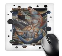3dRose mp_46943_1 8 x 8 The Floating Man - Portrait, The First Book of urizen, Biblical, Myth, mythologicalmuscles, Blue Mouse Pad