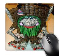 3dRose mp_48312_1 8 x 8 A Tree Ceramic Tree Painted and Named Tree-Nah with Makeup on and Toe and Finger Nails Painted Red Mouse Pad