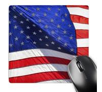 3dRose mp_53508_1 8 x 8 Americana American Flag - USA - Patriotic - Photography Mouse Pad