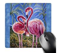 3dRose mp_54920_1 8 x 8 This is The Trinity Concept of Love - Bird Flamingos and The Subliminal Heart Formed by The Heads. Mouse Pad